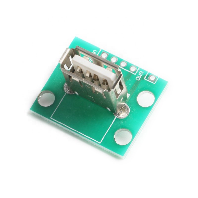 Vertical Usb MiCroUSB Micro Usb 2.0 Female Head A Connector 180 Degree Vertical 2.54MM Pcb Converter Adapter Breakout Board