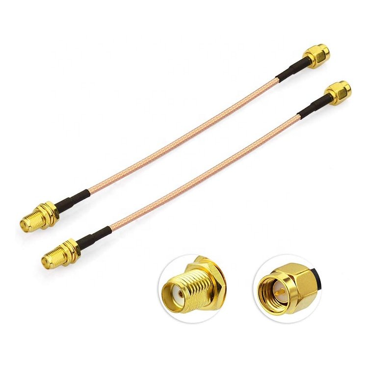 RG316 Coaxial RF SMA Male to SMA Female Jumper Connector Antenna Extender Extension Cable for Wifi Ham Radio GPS