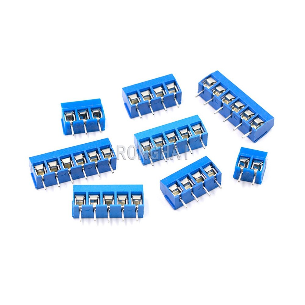 KF301 - 2P 3P 4P 5P 6P 7P 8P 9P 10P 5.0mm 5.08mm Pitch Straight Pin Cross Slotted Screw Spliceable PCB Terminal Connector Block