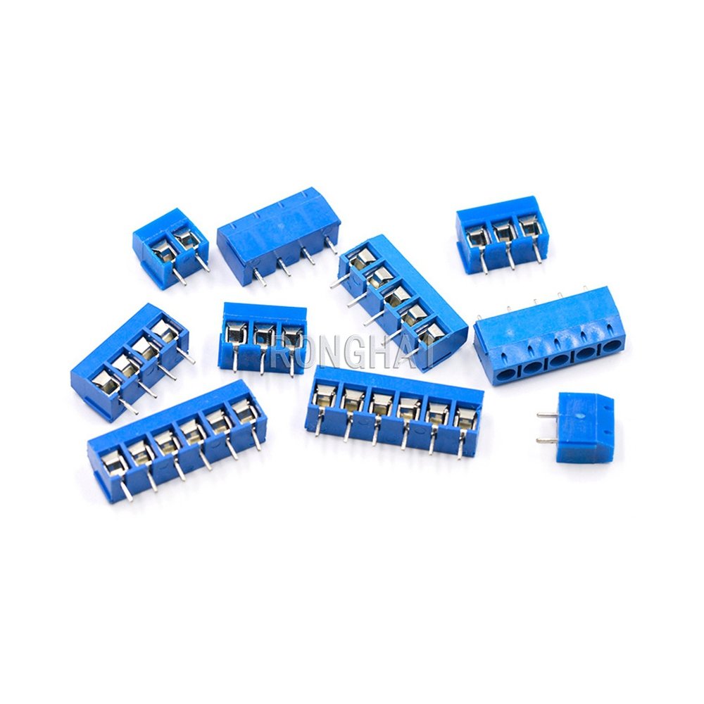 KF301 - 2P 3P 4P 5P 6P 7P 8P 9P 10P 5.0mm 5.08mm Pitch Straight Pin Cross Slotted Screw Spliceable PCB Terminal Connector Block