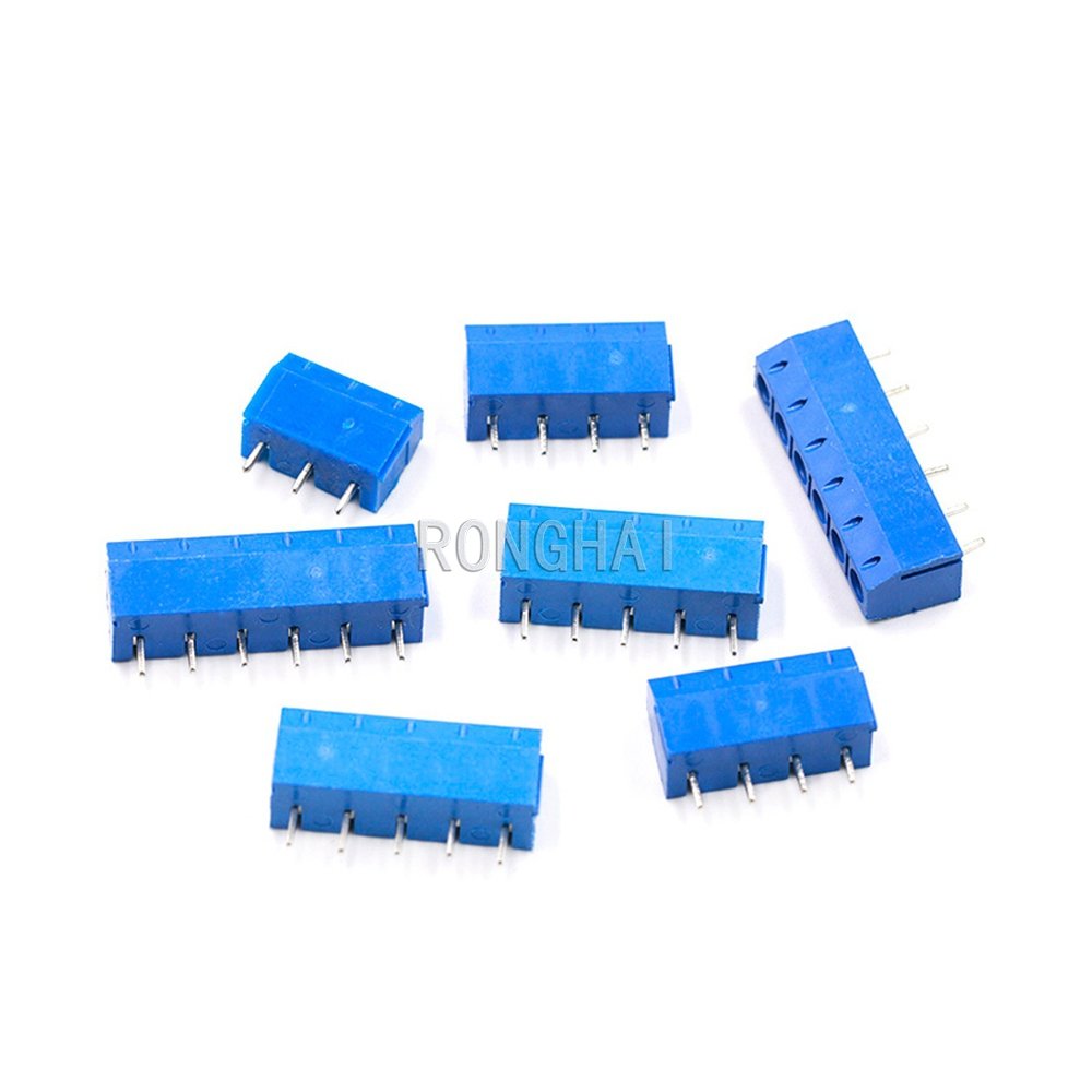 KF301 - 2P 3P 4P 5P 6P 7P 8P 9P 10P 5.0mm 5.08mm Pitch Straight Pin Cross Slotted Screw Spliceable PCB Terminal Connector Block