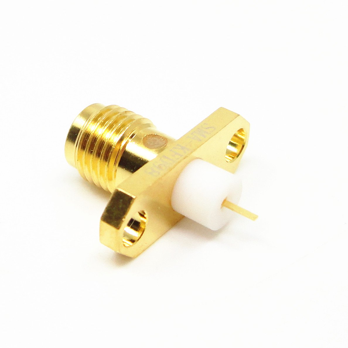 SMA 2-Hole Flange Mount Series Connector RF Type Female Socket Connector