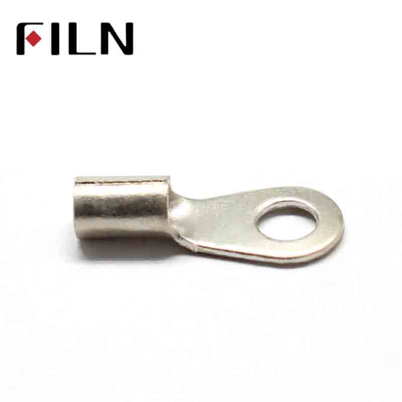 OT1.5-3 Brass Copper Lug Non Insulated Round Circular Nake O Ring Cable Wire Cold Press Connector Crimp Terminal