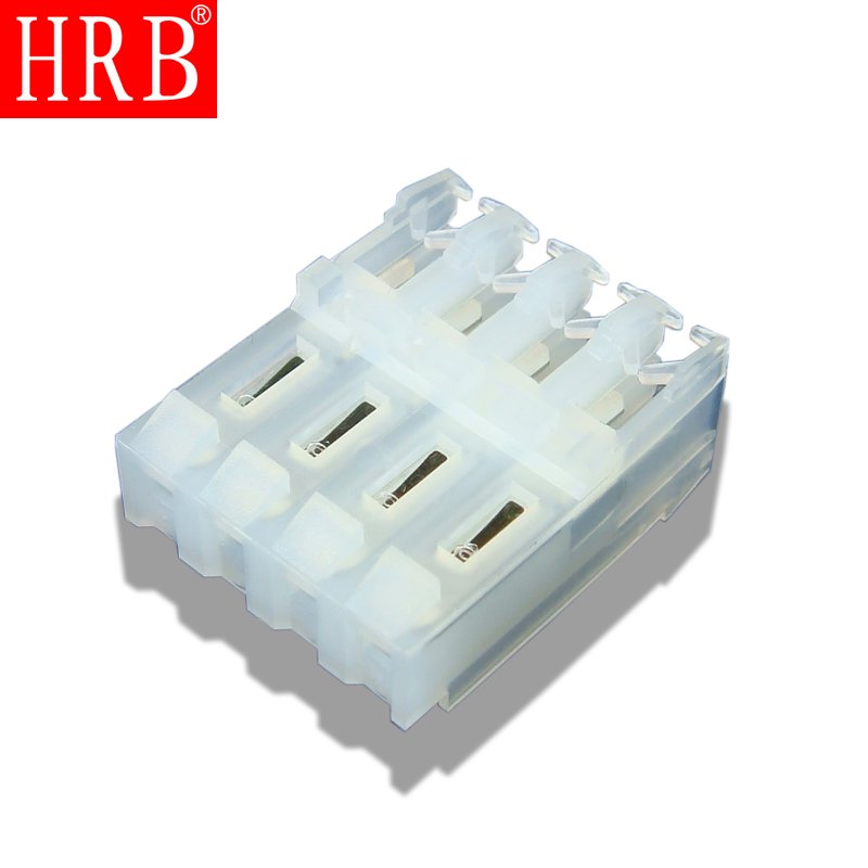 HRB 3.96mm Rectangular Power Connectors, Connector Assembly, Receptacle, Wire-to-Board,Wire & Cable