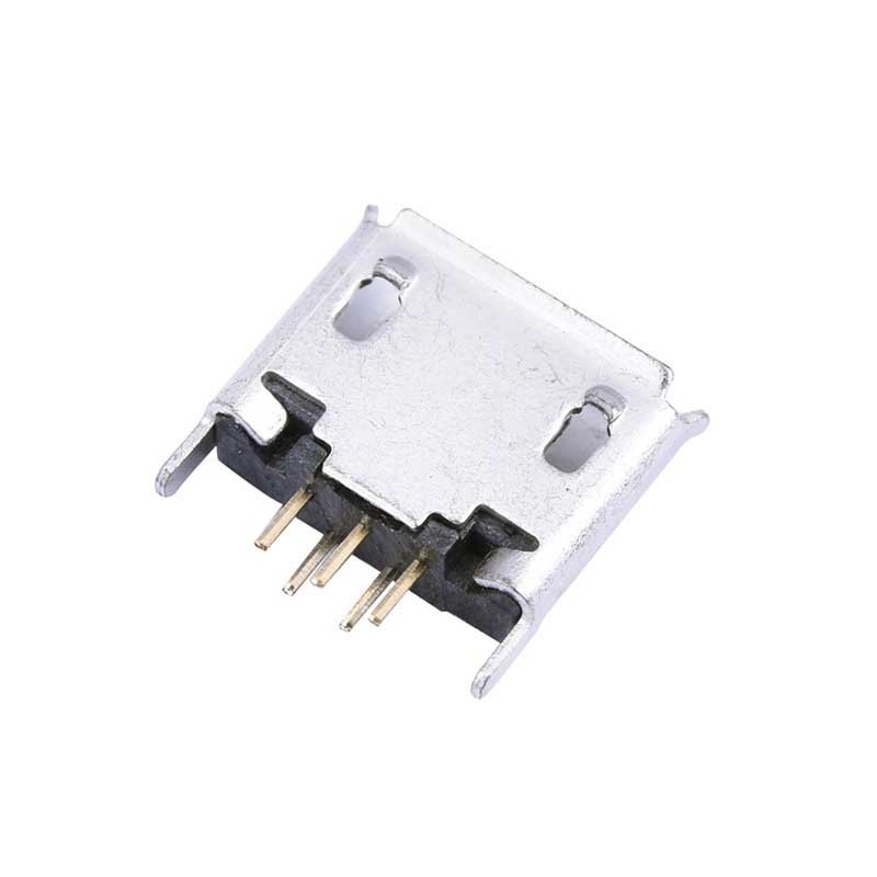 Micro 5P female connector 5.9mm pitch Mini usb female connector Vertical 180 degrees dip USB charging port