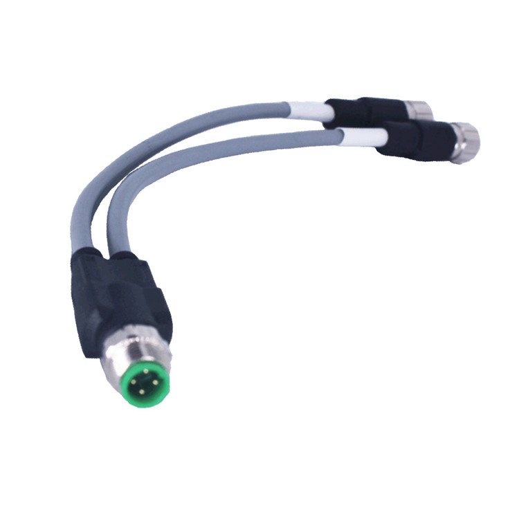 M12 IP67 connector 4pin 5pin male circle connectors without waterproof dc electric cable power jack pin connector