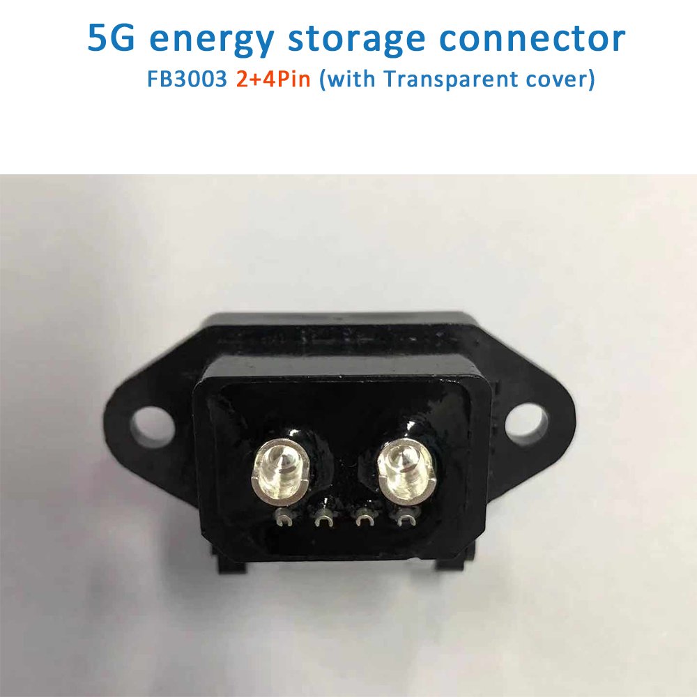 Factory Wholesale Electric Bike RC Battery Connector 5G FB3003 2+4 with Dust Cover Charger Plug Black Power Battery XLR Female