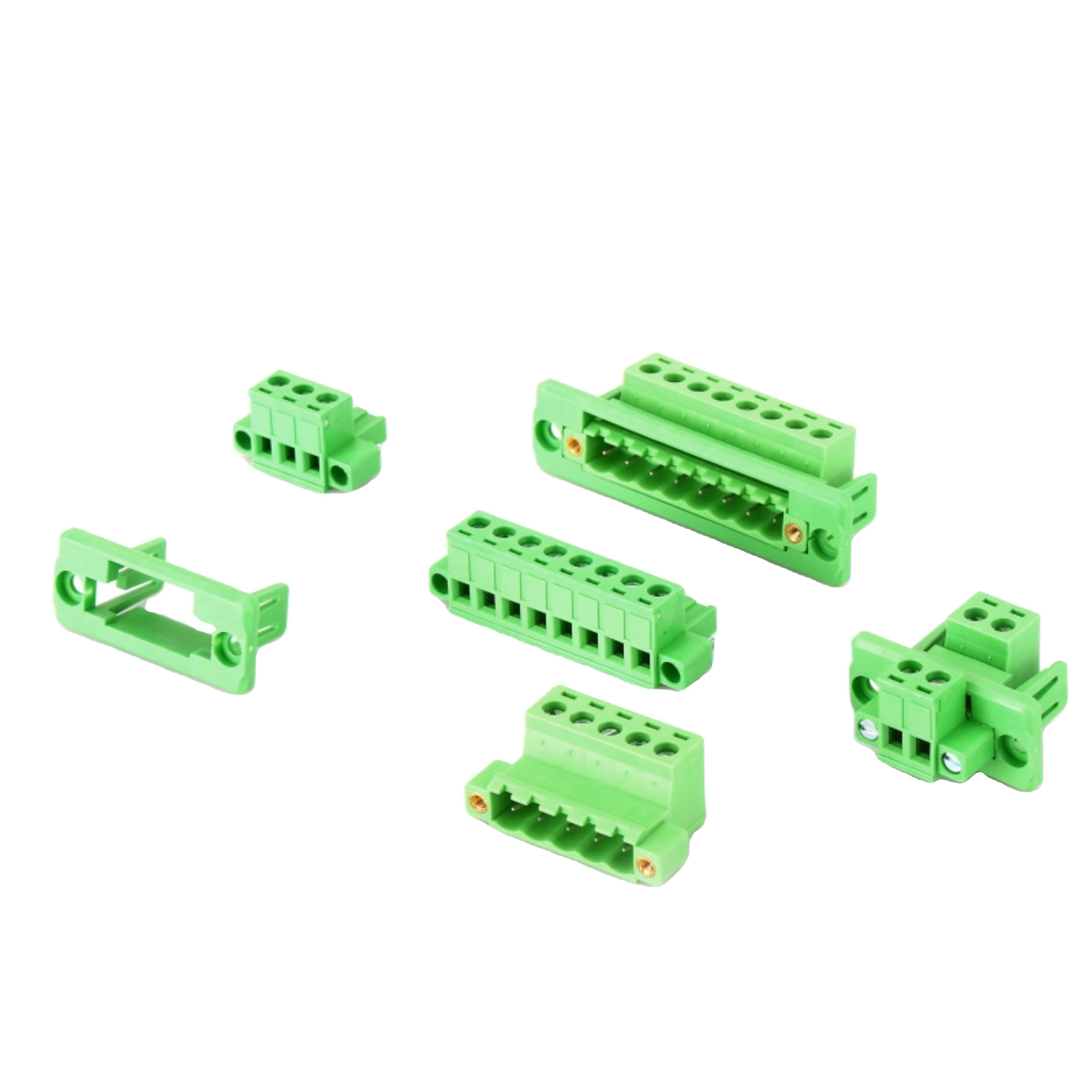Kangfa Through Wall Terminal Block connector Plug-in Type 5.08mm Pitch XK2EDGWC 2EDGRKM 2EDGKM