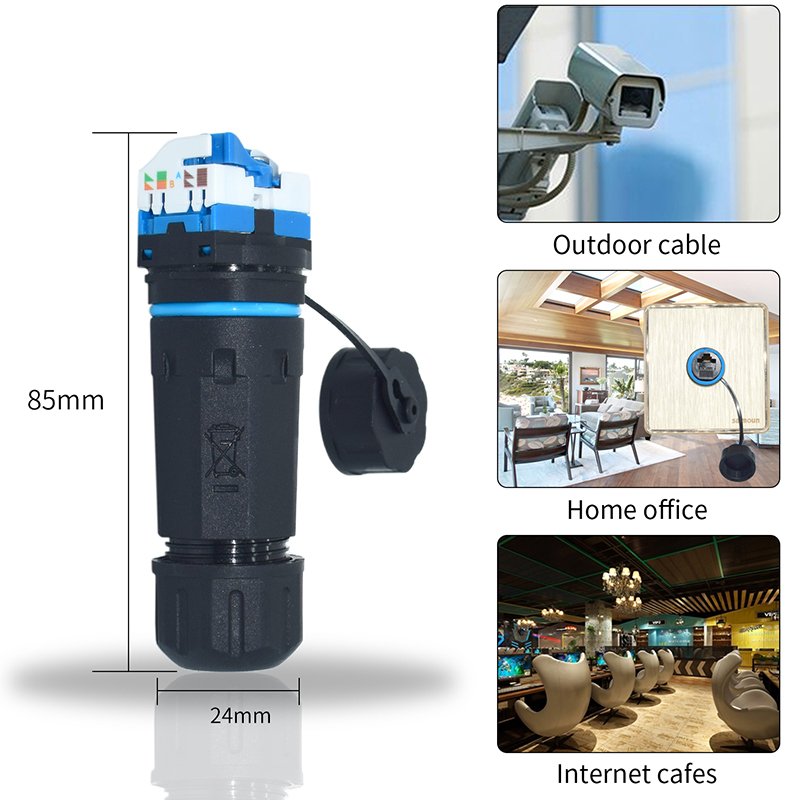 YXY RJ45 connector CAT5E keystone jack IP68 waterproof connector for Internet