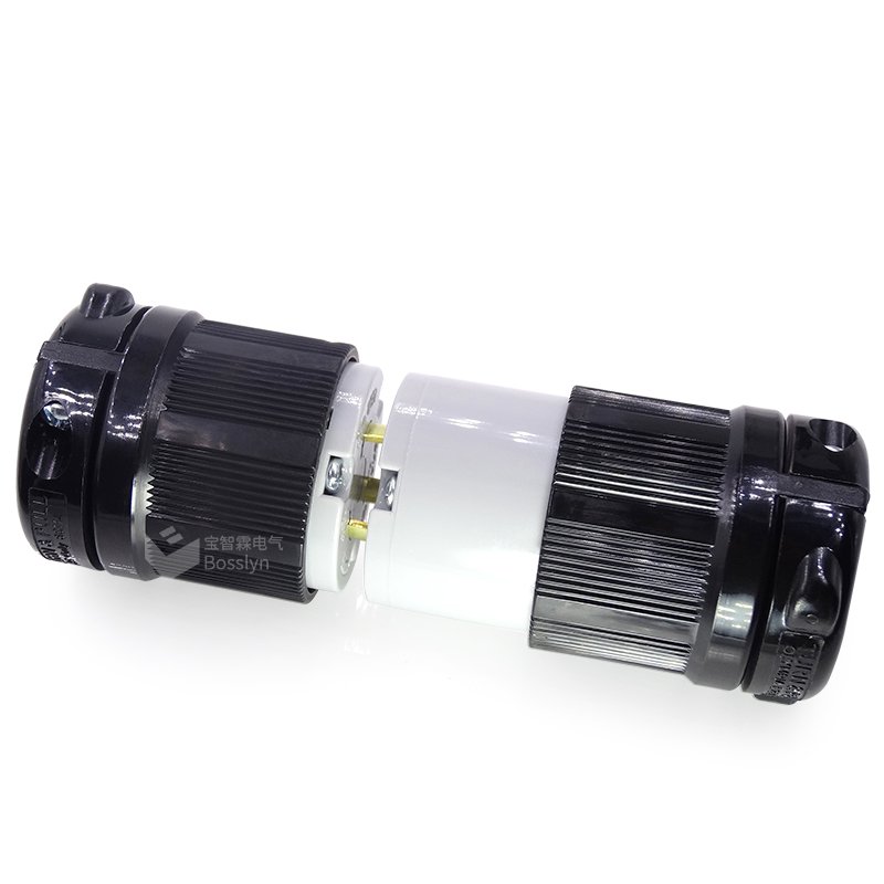 L6-20R Grounding Locking Connector, 20A 250V AC, 2 Pole 3 Wire, cUL Listed, NEMA L6-20