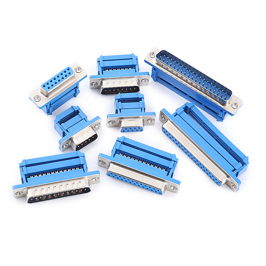 9/15/23/37 pin DB connector Female and Male Gold plated D-SUB IDC Connector IDC D type Connector