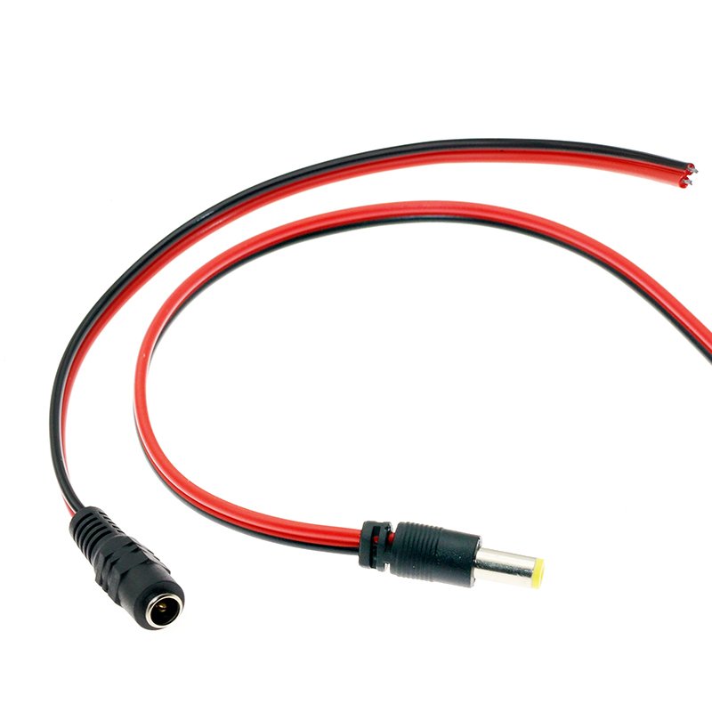 18AWG 5.5x2.1 male connector dc power cable for LED Strip,Surveillance Camera,CCTV Security Camera