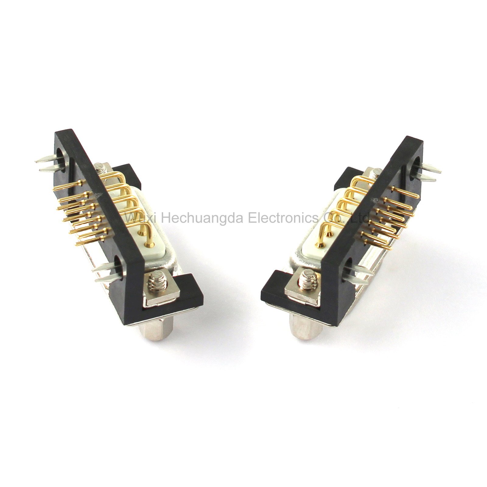 Black DR9 90-degree Curved Needle Male female Connector Serial Port RS232 Connector 9Pin DR9 connector