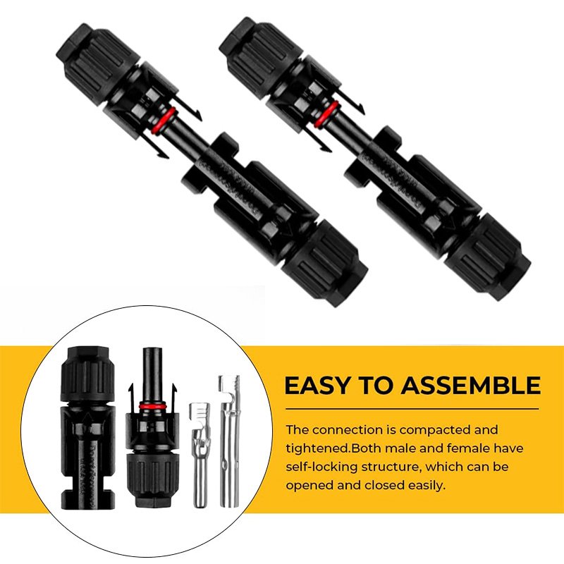 High quality IP67 Waterproof 1P Connectors with Spanners Solar Panel Cable Connectors Male/Female 1P connector solar