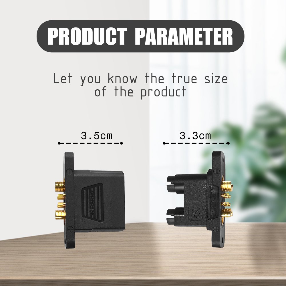 Factory Supply QS7-S AntiSpark Battery Connector High Current Gold Plating Plug for RC Car Plant Agriculture Drone