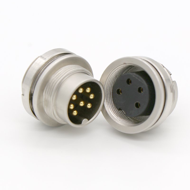Manufacturer direct selling M16E rear lock socket male 3,4,5,6,8,12,17Pin circular connectors