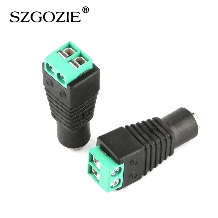 DC 5.5MM 2.1mm terminal block plug Power adapter DC Female Jack adapter Connector
