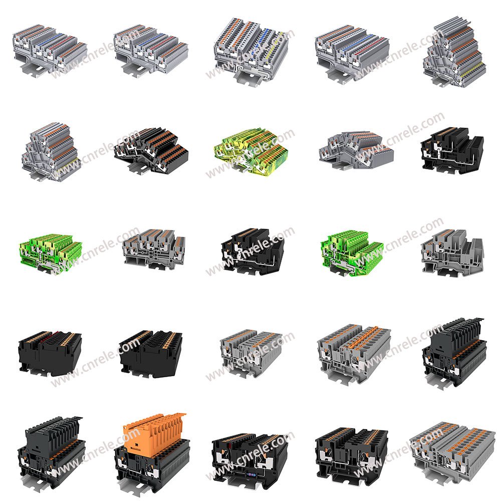 Replace Degson DS2.5-QU Phoenix PT 2.5-QUATTRO and SUPU TP2.5-4 Push in terminal block feed through multi connector
