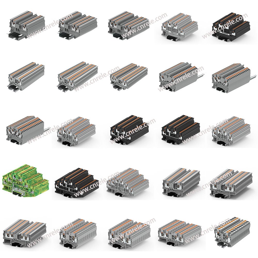 Replace Degson DS2.5-QU Phoenix PT 2.5-QUATTRO and SUPU TP2.5-4 Push in terminal block feed through multi connector
