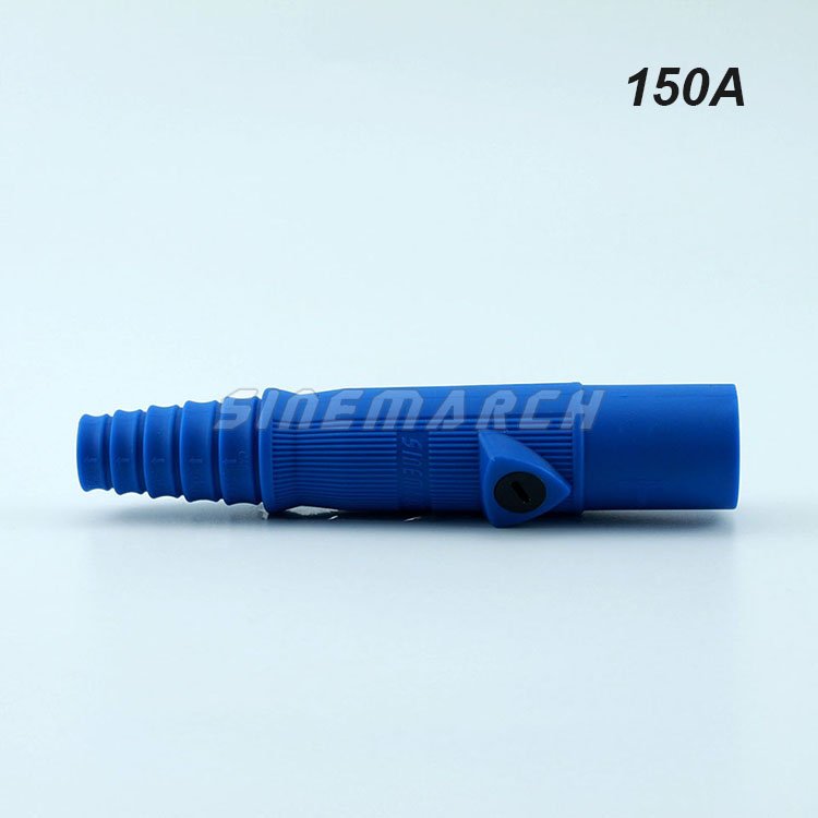 R-LOK 150 Amp 600 Volt Cam Type Mini Inline Male Camlok Single Pin Power Connector for 8 - #2 AWG Wire
