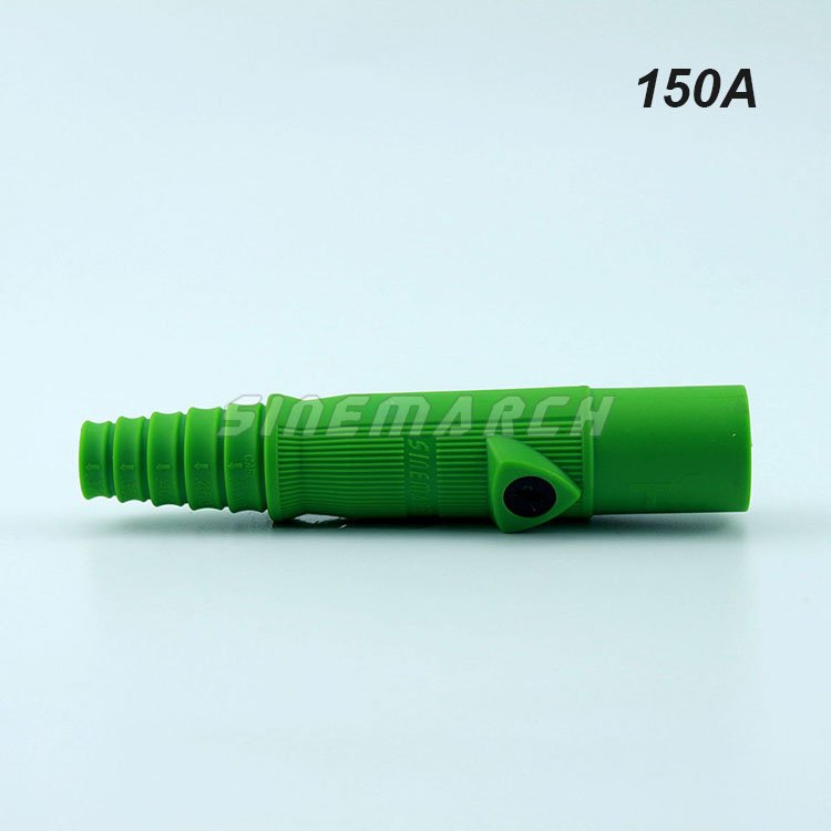 R-LOK 150 Amp 600 Volt Cam Type Mini Inline Male Camlok Single Pin Power Connector for 8 - #2 AWG Wire