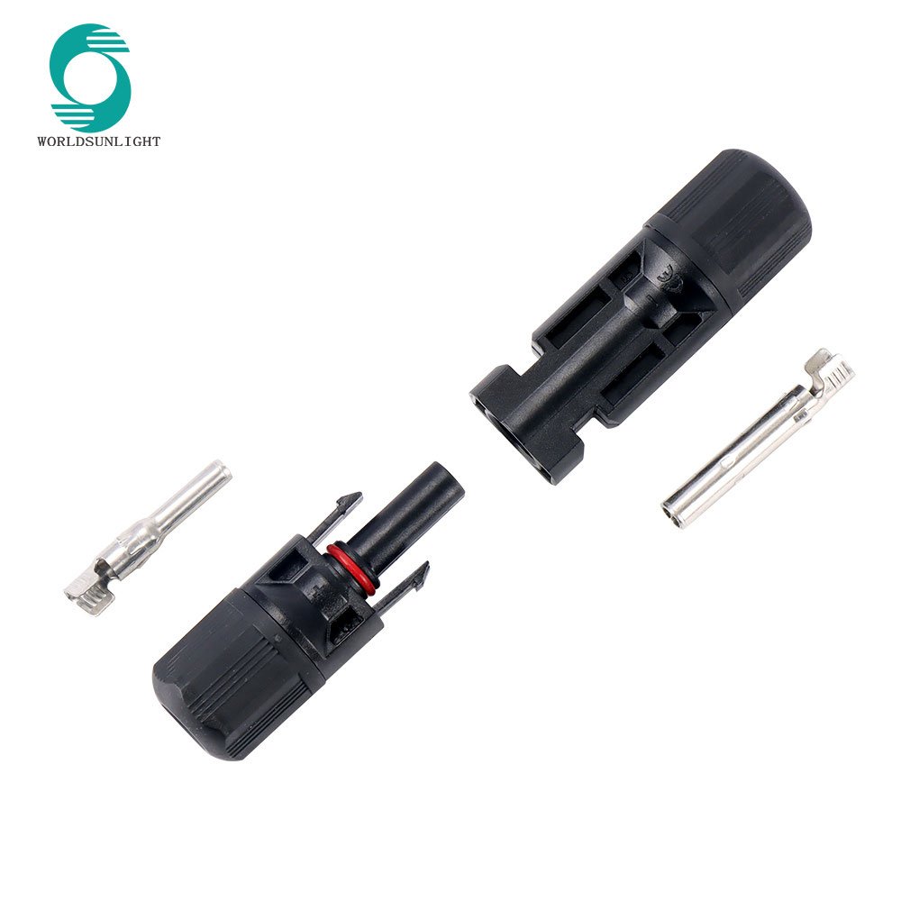 WSPVCC CE IP67 waterproof 2.5mm2 4mm2 6mm2 30a 1000v PV DC solar panel cable connector for solar photovoltaic system
