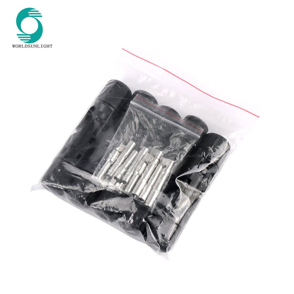 WSPVCC CE IP67 waterproof 2.5mm2 4mm2 6mm2 30a 1000v PV DC solar panel cable connector for solar photovoltaic system