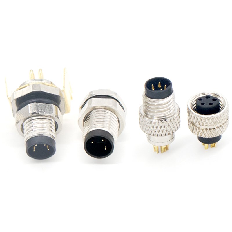 China's purchasing M8 long shielded shell welding wire with adhesive waterproof connector