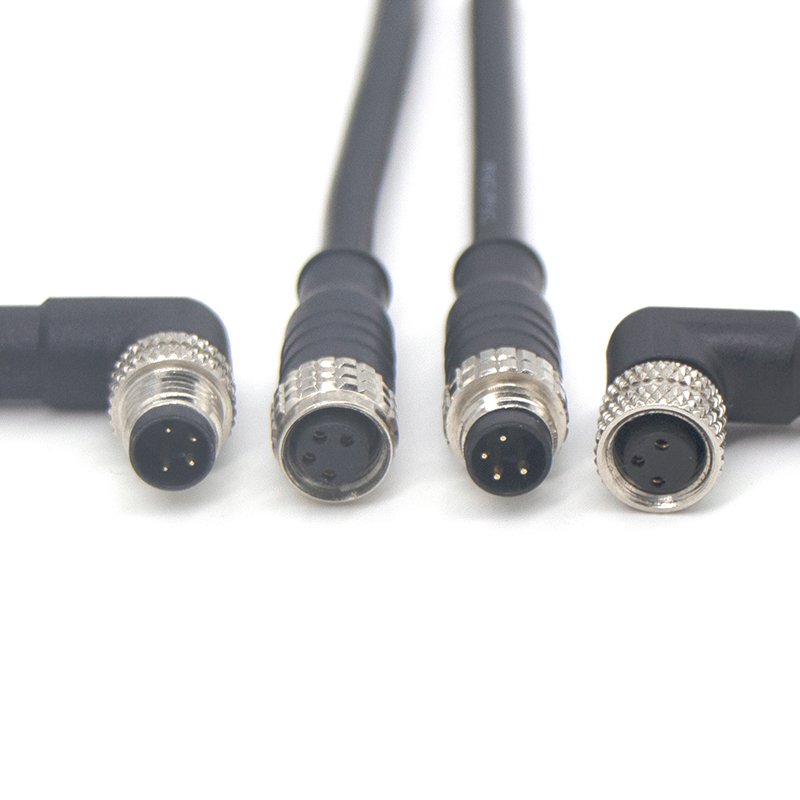 China's purchasing M8 long shielded shell welding wire with adhesive waterproof connector