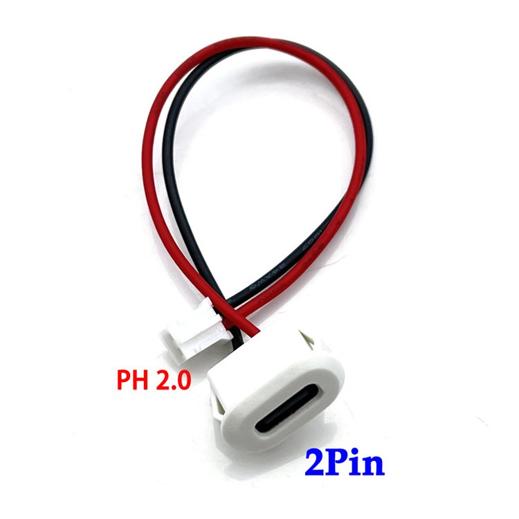 2P/4P/6P USB Type C Connector 3A High Current Fast Charging Jack Port Charger Plug Socket Jack Female Type-C With card buckle