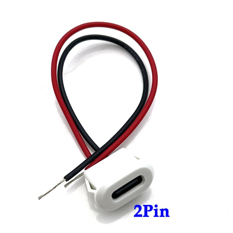 2P/4P/6P USB Type C Connector 3A High Current Fast Charging Jack Port Charger Plug Socket Jack Female Type-C With card buckle