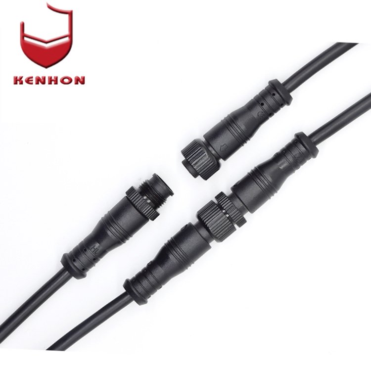 Factory Wholesale Waterproof Cable Assembly 12V Electric Terminal Pa66 2 3 5 Pin Connector