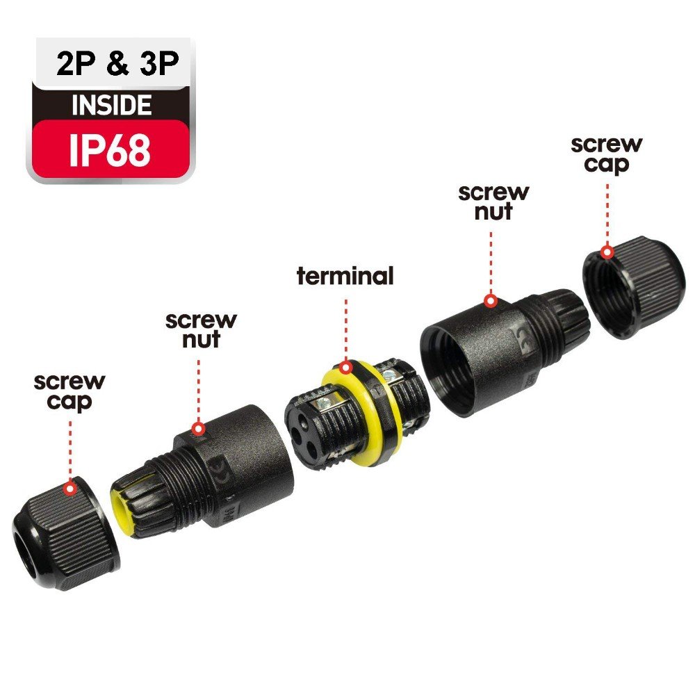 Wholesale Waterproof Connector With 3 Terminal Core