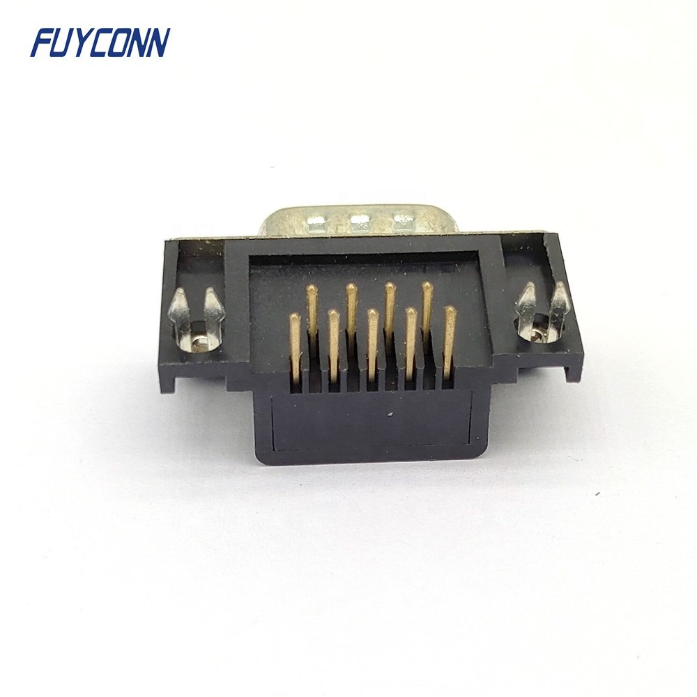 9pos 15pos 25pos 37pos Right Angle PCB D-SUB Connector River Type, 8.08mm distance 9 15 25 37 pin Male DB Connector
