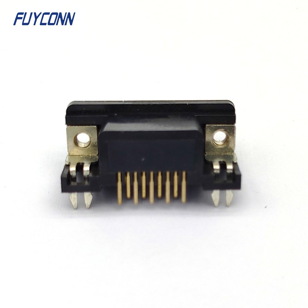 9pos 15pos 25pos 37pos Right Angle PCB D-SUB Connector River Type, 8.08mm distance 9 15 25 37 pin Male DB Connector