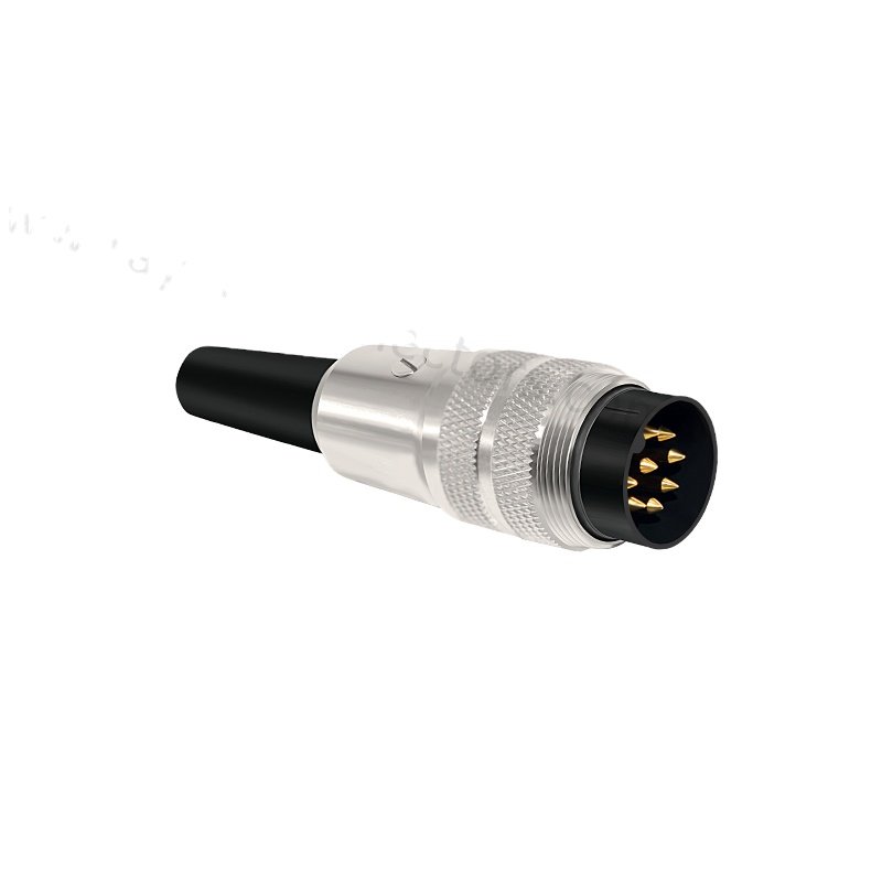 M16 581.680 series metal circular screw locking connector Binders straight plug 09-0571-09-08