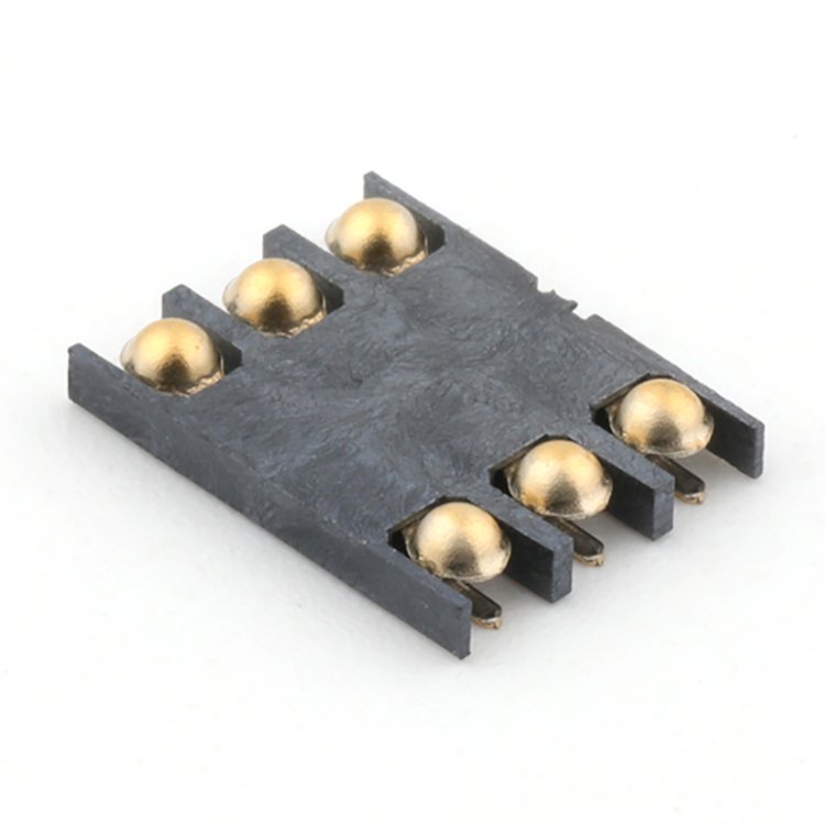 6Pin 1.2H SIM Card Connector Smart Card Socket Connector