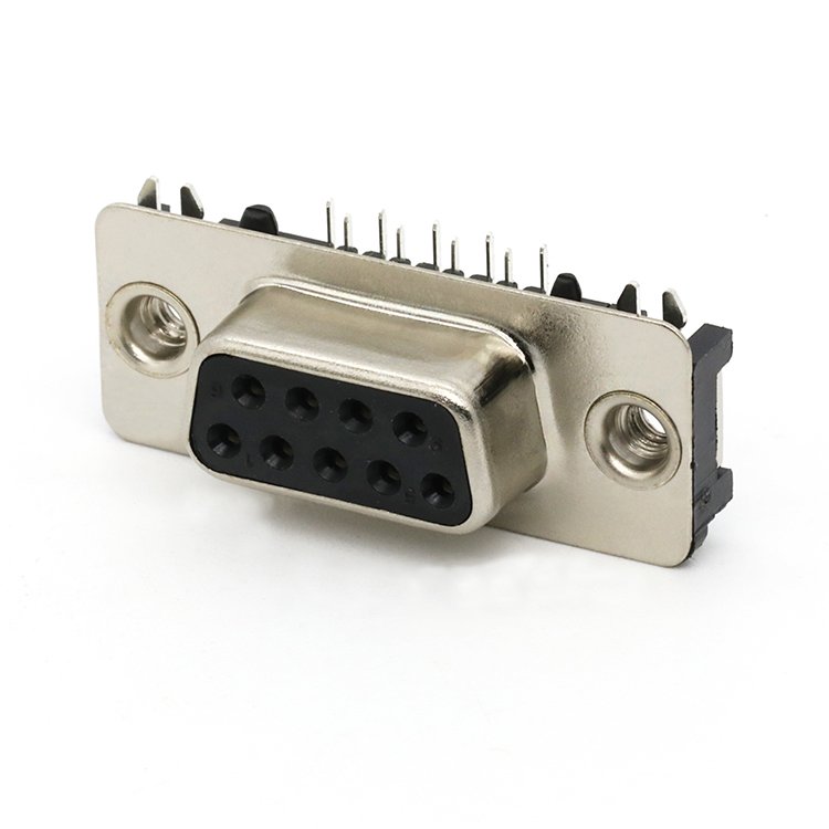 Mid Mount D-SUB 9Pin Female Slim Connector VGA DB9 Female Connector