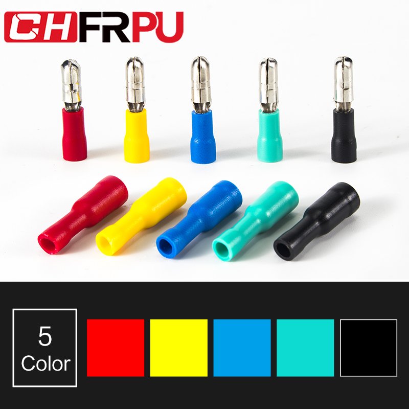 MPD FRD Male Female Bullet Insulated Connector Wiring Cable Brass Crimp Terminal