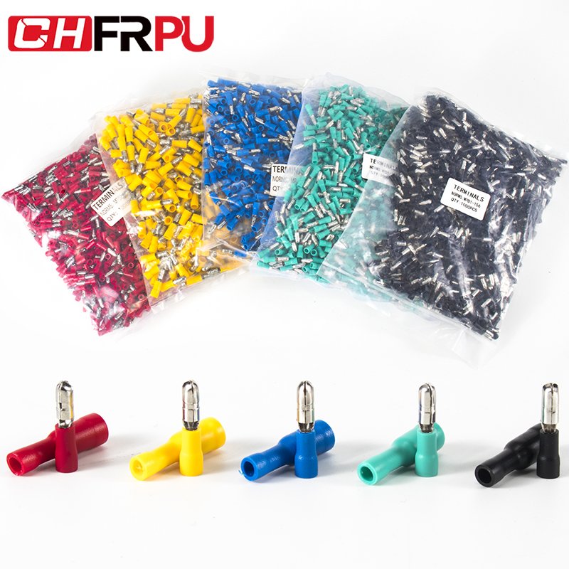 MPD FRD Male Female Bullet Insulated Connector Wiring Cable Brass Crimp Terminal