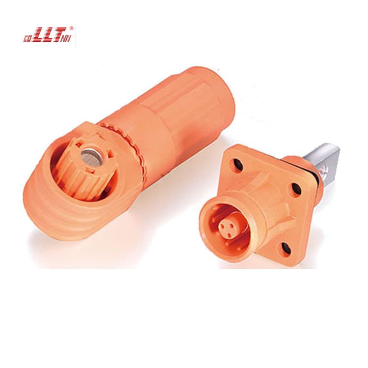LLT Energy Battery Storage Connector 200A Socket Busbar Teminal(M8 screw) 8mm Orange