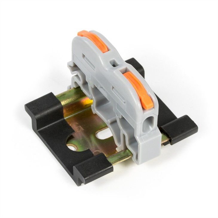 DIN rail wire connector universal compant push-in terminal block lever connector
