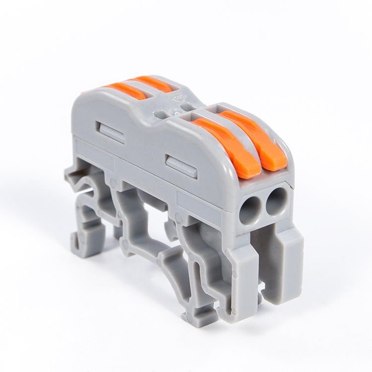 DIN rail wire connector universal compant push-in terminal block lever connector