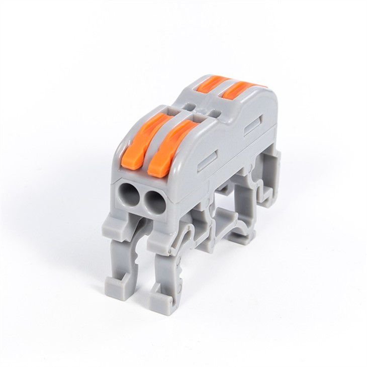 DIN rail wire connector universal compant push-in terminal block lever connector