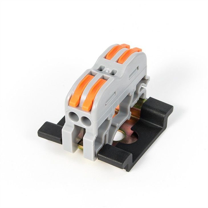 DIN rail wire connector universal compant push-in terminal block lever connector