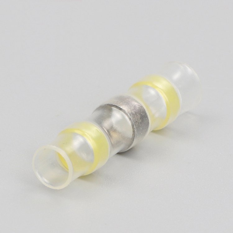 Solder Seal Wire Connectors,Heat Shrink Butt Connectors Terminals Waterproof Insulated Electrical Wire Terminals
