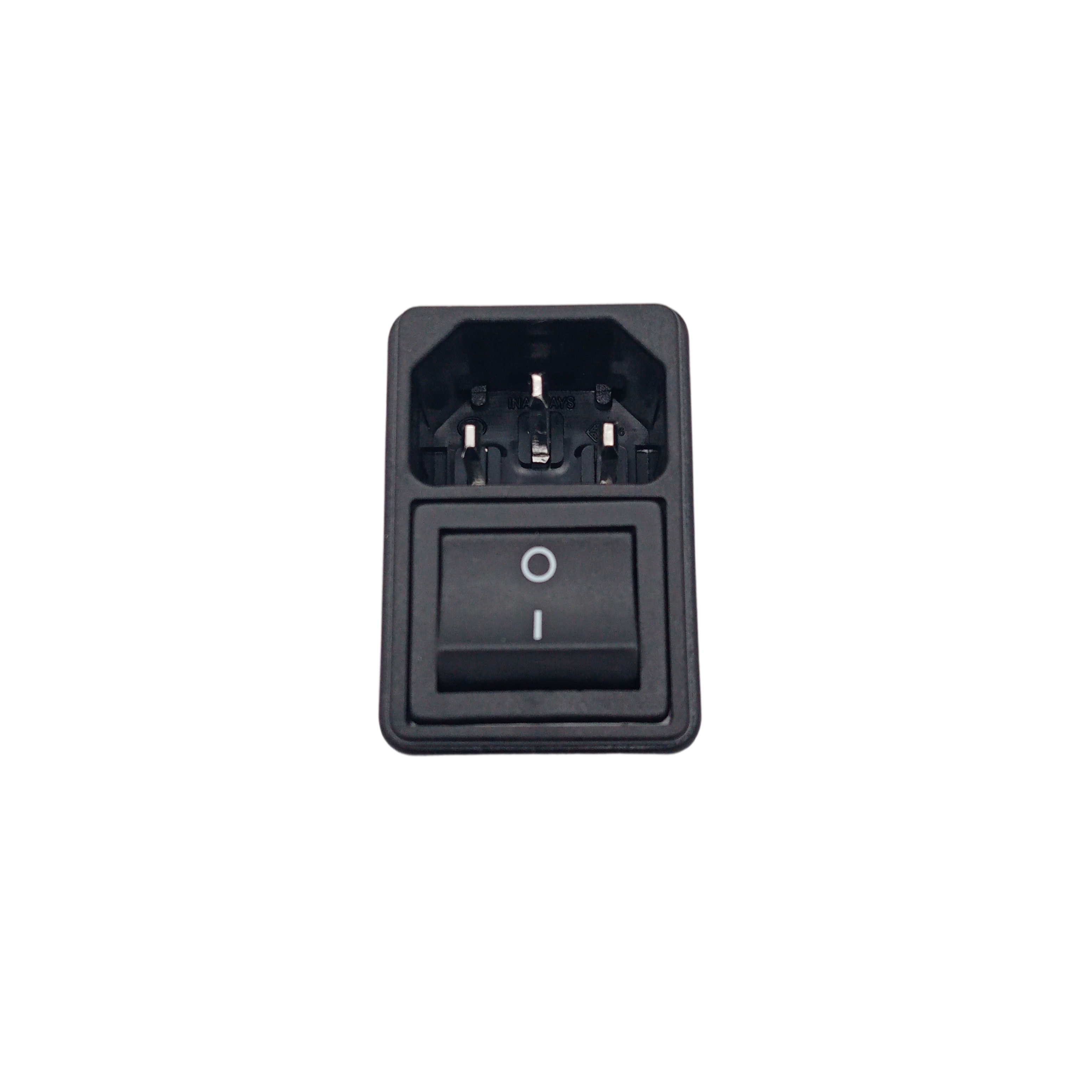 3 Pin IEC60320 C14 male panel inlet connector plug ac power socket with rocker switch IEC Connector for medical equipment