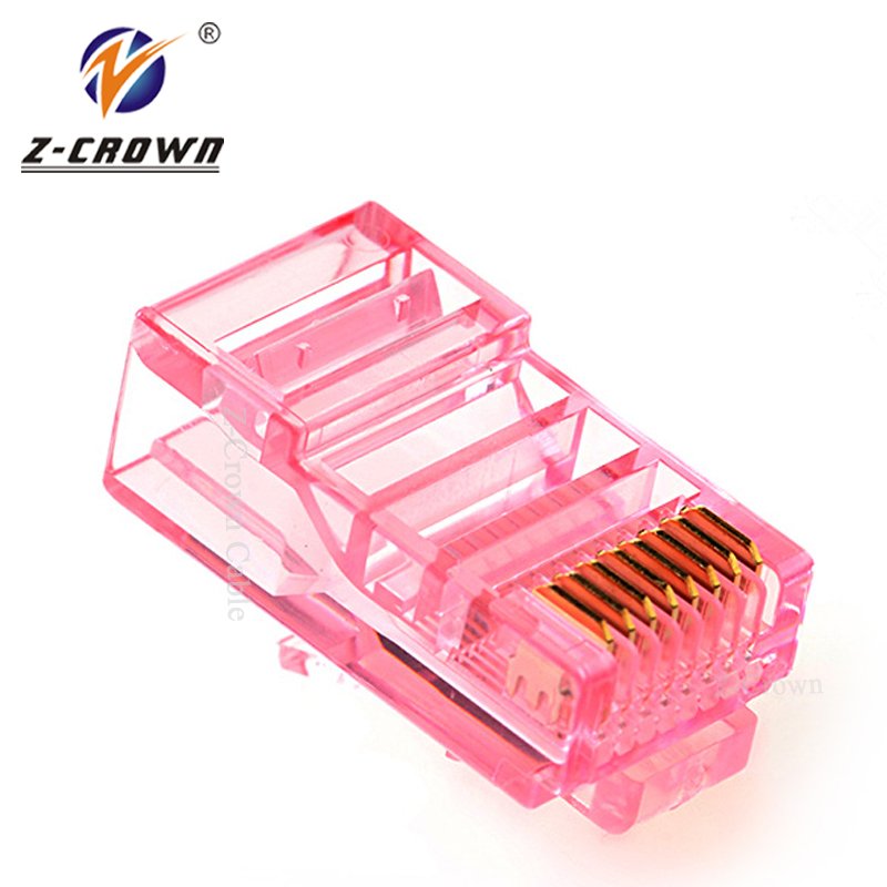 Cat6 RJ45 connector plug amp connector 8pin rj45 gold plug