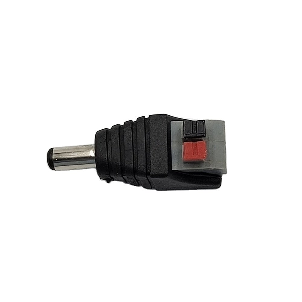 DC 5.5x2.1 Terminal Block Solderless LED Connectors Press Solderless Connector for Neon Lights DC 2 Pin Solder Free Screw Wiring