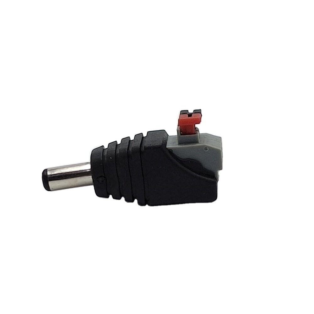 DC 5.5x2.1 Terminal Block Solderless LED Connectors Press Solderless Connector for Neon Lights DC 2 Pin Solder Free Screw Wiring